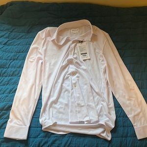 MENS MINISTRY OF SUPPLY WHITE APOLLO LONG SLEEVE DRESS SHIRT NWT